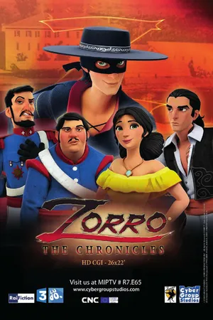 Постер к мультсериалу Хроники Зорро (2015 - 2016)