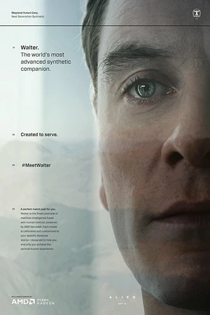 Постер к фильму Чужой: Завет. Познакомьтесь с Уолтером (2017)