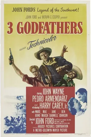 Постер к фильму 3 крестных отца (1948)