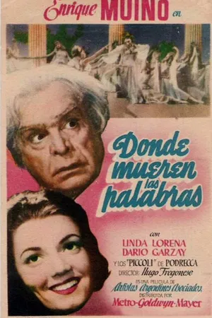 Постер к фильму Donde mueren las palabras (1946)