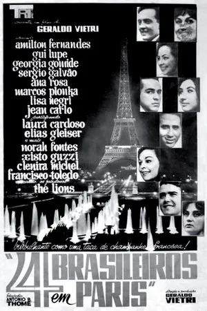 Постер к фильму Quatro Brasileiros em Paris (1965)