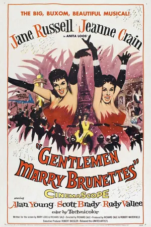 Постер к фильму Джентльмены женятся на брюнетках (1955)