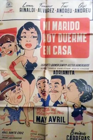Постер к фильму Mi marido hoy duerme en casa (1955)