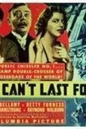 Постер к фильму Это не может длиться вечно (1937)