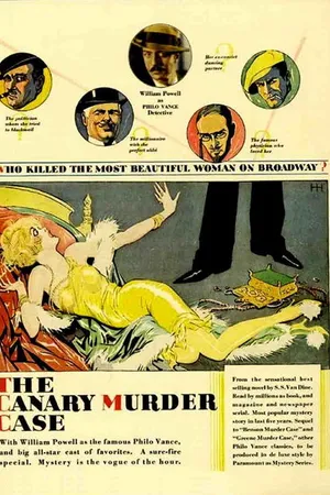Постер к фильму Дело об убийстве канарейки (1929)