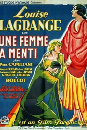 Постер к фильму Une femme a menti (1930)