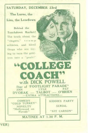 Постер к фильму College Coach (1933)