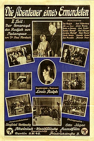 Постер к фильму Die Abenteuer eines Ermordeten - 2. Der Smaragd des Badjah von Panlanzur (1921)