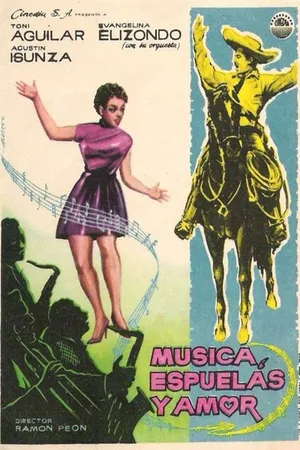 Постер к фильму Música, espuelas y amor (1955)