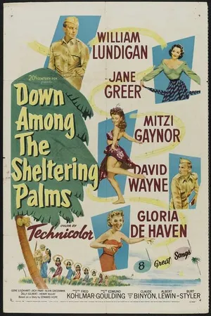 Постер к фильму Down Among the Sheltering Palms (1953)