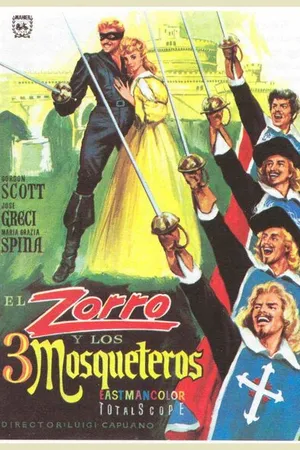 Постер к фильму Зорро и три мушкетера (1963)
