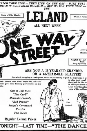 Постер к фильму One Way Street (1925)