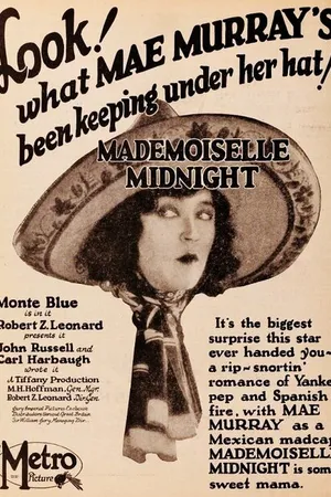 Постер к фильму Мадемуазель Полночь (1924)