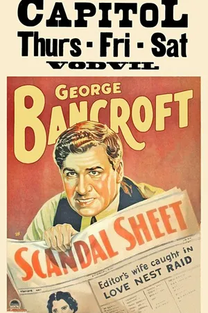 Постер к фильму Scandal Sheet (1931)