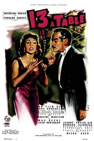 Постер к фильму Тринадцать за столом (1955)