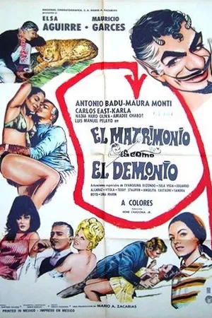 Постер к фильму El matrimonio es como el demonio (1969)