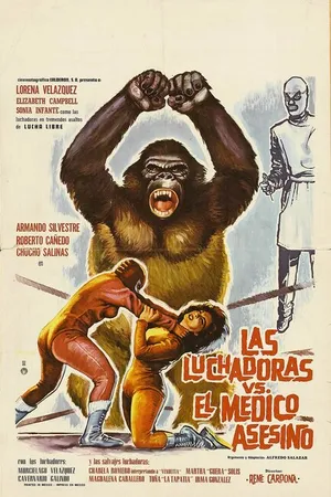Постер к фильму Женщины-рестлеры против врача-убийцы (1963)
