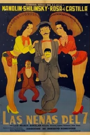 Постер к фильму Семь девушек (1955)