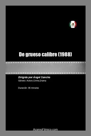 Постер к фильму De grueso calibre (1988)