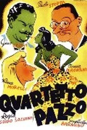 Постер к фильму Четверка сумасшедших (1945)
