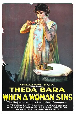 Постер к фильму Когда женщина грешит (1918)