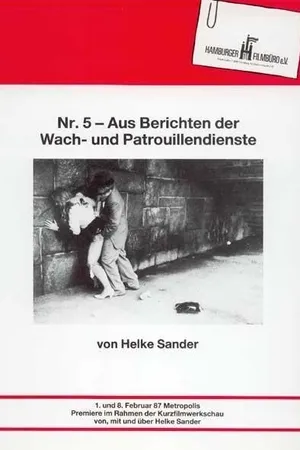 Постер к фильму Nr. 5 - Aus Berichten der Wach- und Patrouillendienste (1987)
