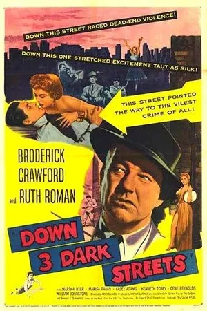 Постер к фильму На трёх тёмных улицах (1954)
