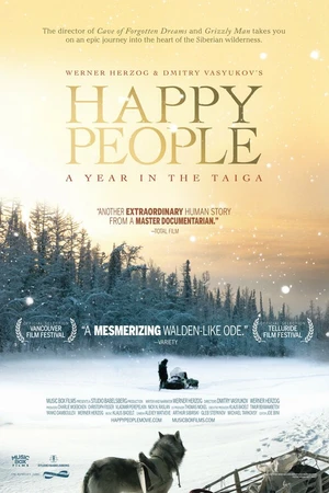 Постер к фильму Счастливые люди: Год в тайге (2010)