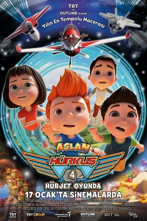 Постер к мультфильму Aslan Hürkus 4: Hürjet Oyunda (2025)