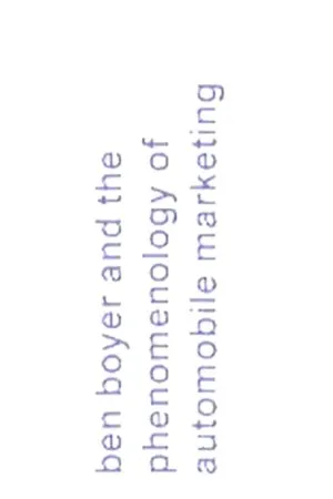 Постер к фильму Ben Boyer and the Phenomenology of Automobile Marketing (2001)
