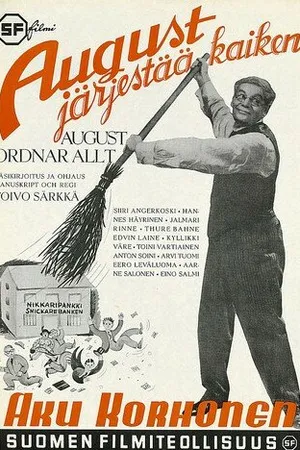 Постер к фильму August järjestää kaiken (1942)