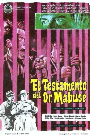 Постер к фильму Завещание доктора Мабузе (1962)