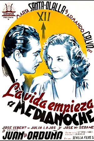 Постер к фильму La vida empieza a medianoche (1944)