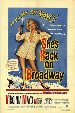 Постер к фильму She's Back on Broadway (1953)