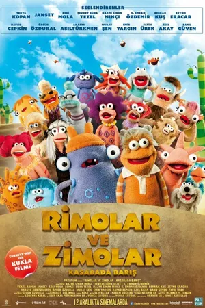 Постер к мультфильму Rimolar ve Zimolar: Kasabada Baris (2014)