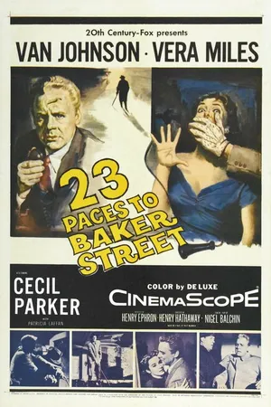 Постер к фильму Двадцать три шага по Бейкер Стрит (1956)