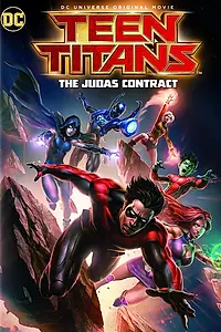 Главный постер мультфильма «Юные Титаны: Контракт Иуды (2017)»