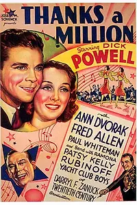 Постер к фильму «Миллион благодарностей (1935)»
