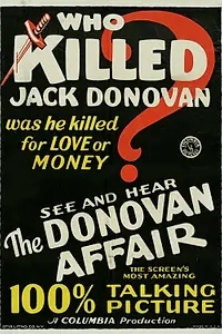 Главный постер фильма «Дело Донована (1929)»