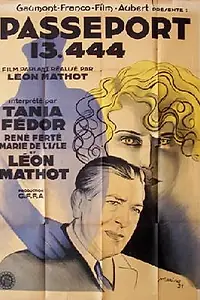 Главный постер фильма «Passeport 13.444 (1931)»