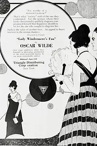 Главный постер фильма «Веер леди Уиндермир (1916)»