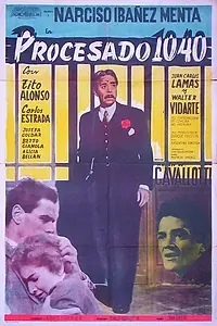 Главный постер фильма «Обвиняемый №1040 (1958)»