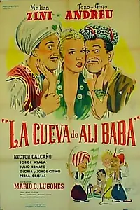 Главный постер фильма «Пещера Али Бабы (1954)»
