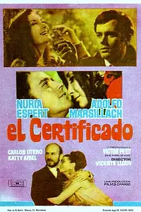 Постер к фильму «El certificado (1970)»