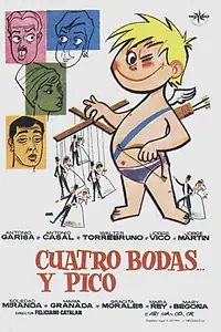 Постер к фильму «Cuatro bodas y pico (1963)»