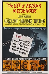 Главный постер фильма «Список Эдриана Мессенджера (1963)»