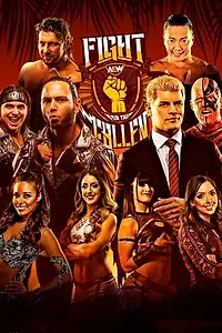 Главный постер фильма «All Elite Wrestling: Fight for The Fallen (2019)»