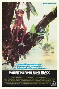 Главный постер фильма «Там, где река становится чёрной (1986)»