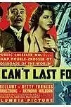 Главный постер фильма «Это не может длиться вечно (1937)»