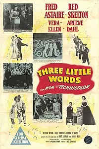 Главный постер фильма «Три маленьких слова (1950)»